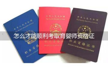 怎么才能顺利考取育婴师资格证？