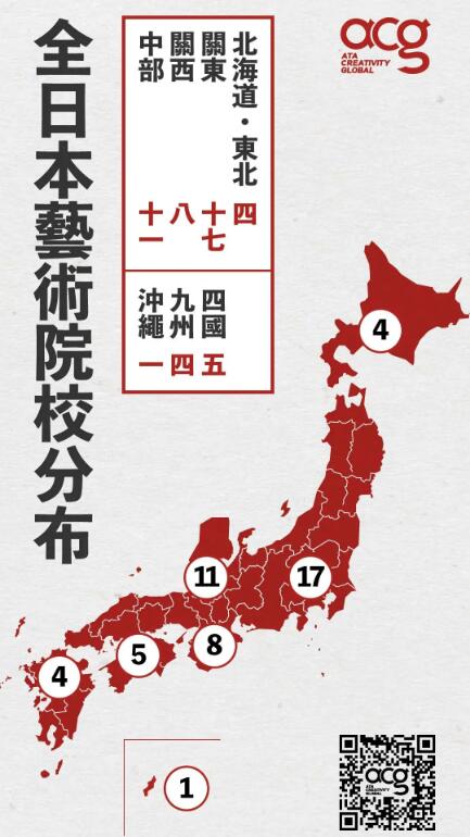 日本艺术大学有哪些50所艺术类大学带地图