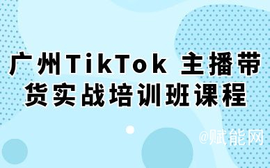 广州TikTok 主播带货实战培训班课程