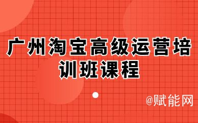 广州淘宝高级运营培训班课程